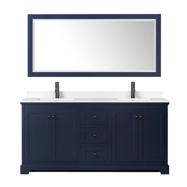 Wyndham Collection Avery 60'' Freestanding Single Bathroom Vanity with